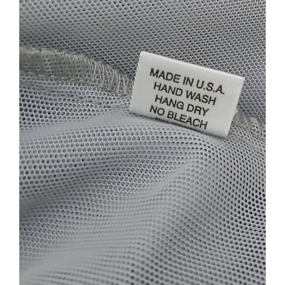 A'nue ligne usa womens medium long mesh sheer longsleeve top nylon tunic - Picture 9 of 9